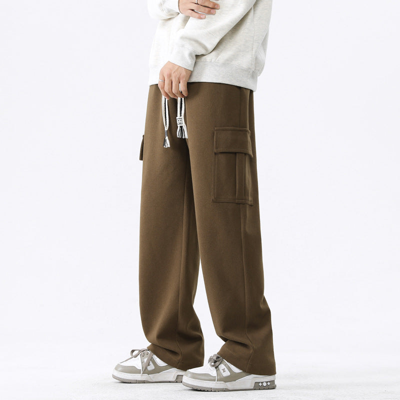 High-street Casual Workwear Sweatpants For Menautumn And Winter, Versatile For Sports
