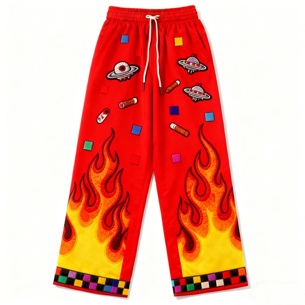 Plus Size Casual Loose Men's Drawstring Pants