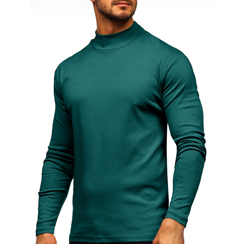 Men's AutumnWinter Thickened Warm High-Neck Long-Sleeve