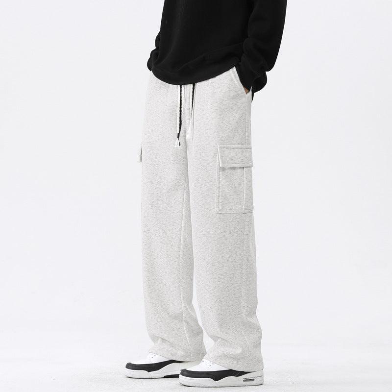 High-street Casual Workwear Sweatpants For Menautumn And Winter, Versatile For Sports