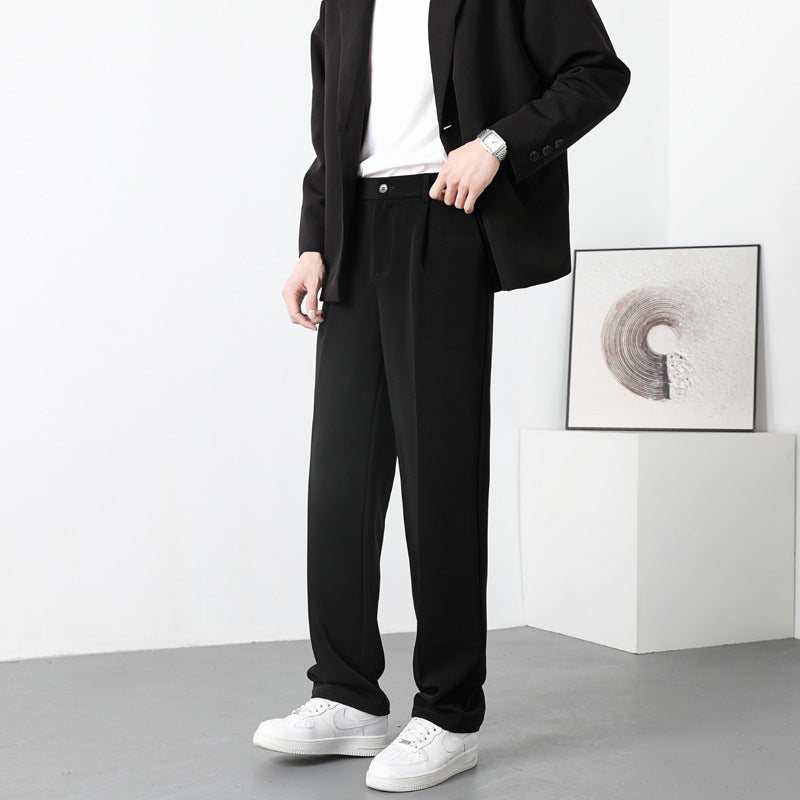 Autumn Casual Versatile Loose Fleece-lined Casual Pants For Men