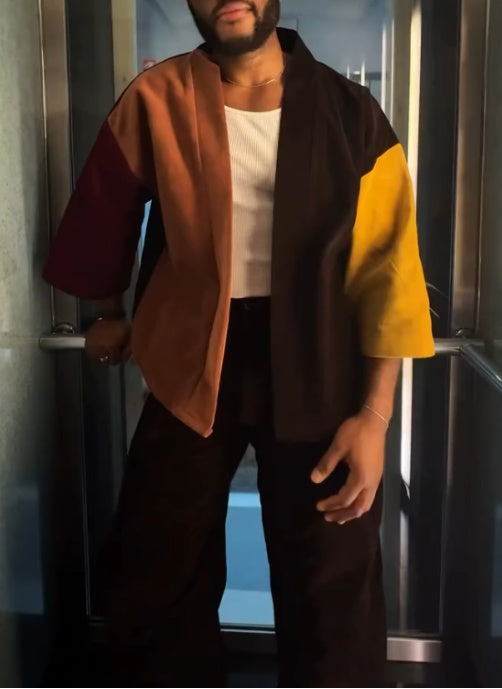 Men's Fashion Patchwork Corduroy Jacket