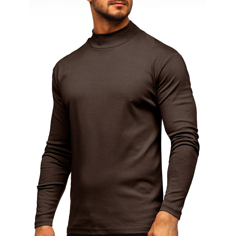 Men's AutumnWinter Thickened Warm High-Neck Long-Sleeve