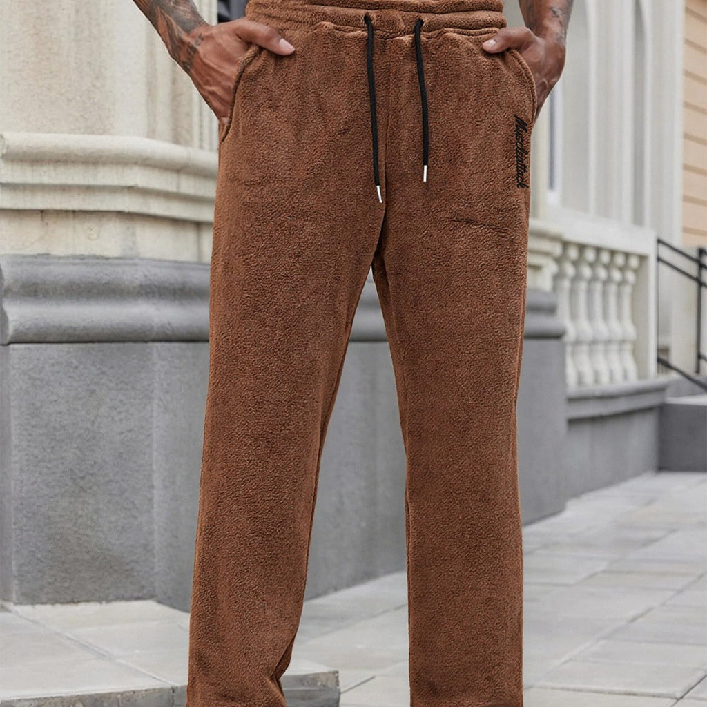 Men's Casual Sports Pants With Pockets And Drawstring