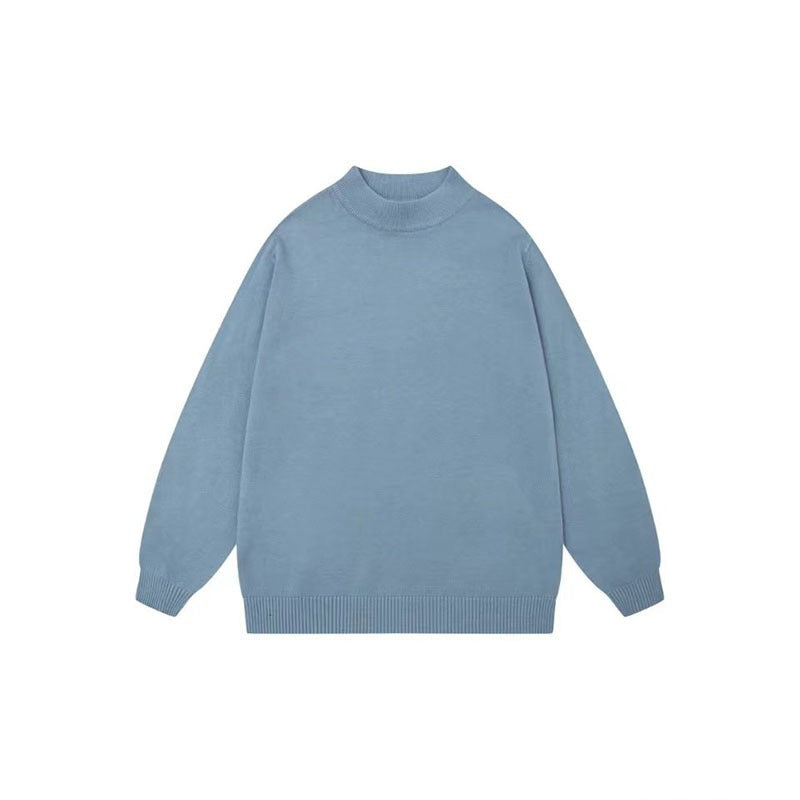 Men's Loose Versatile Thick Solid Color Knitted Undershirt