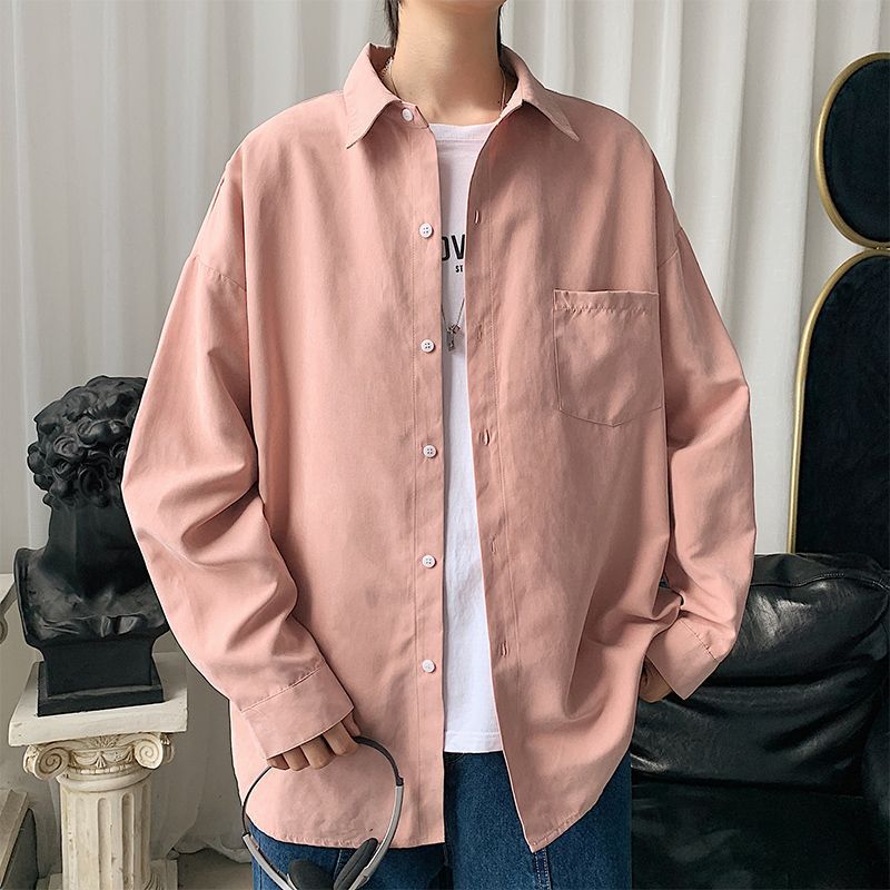 2024 Men's Long-sleeve Shirt Korean-style Trendy For Autumn
