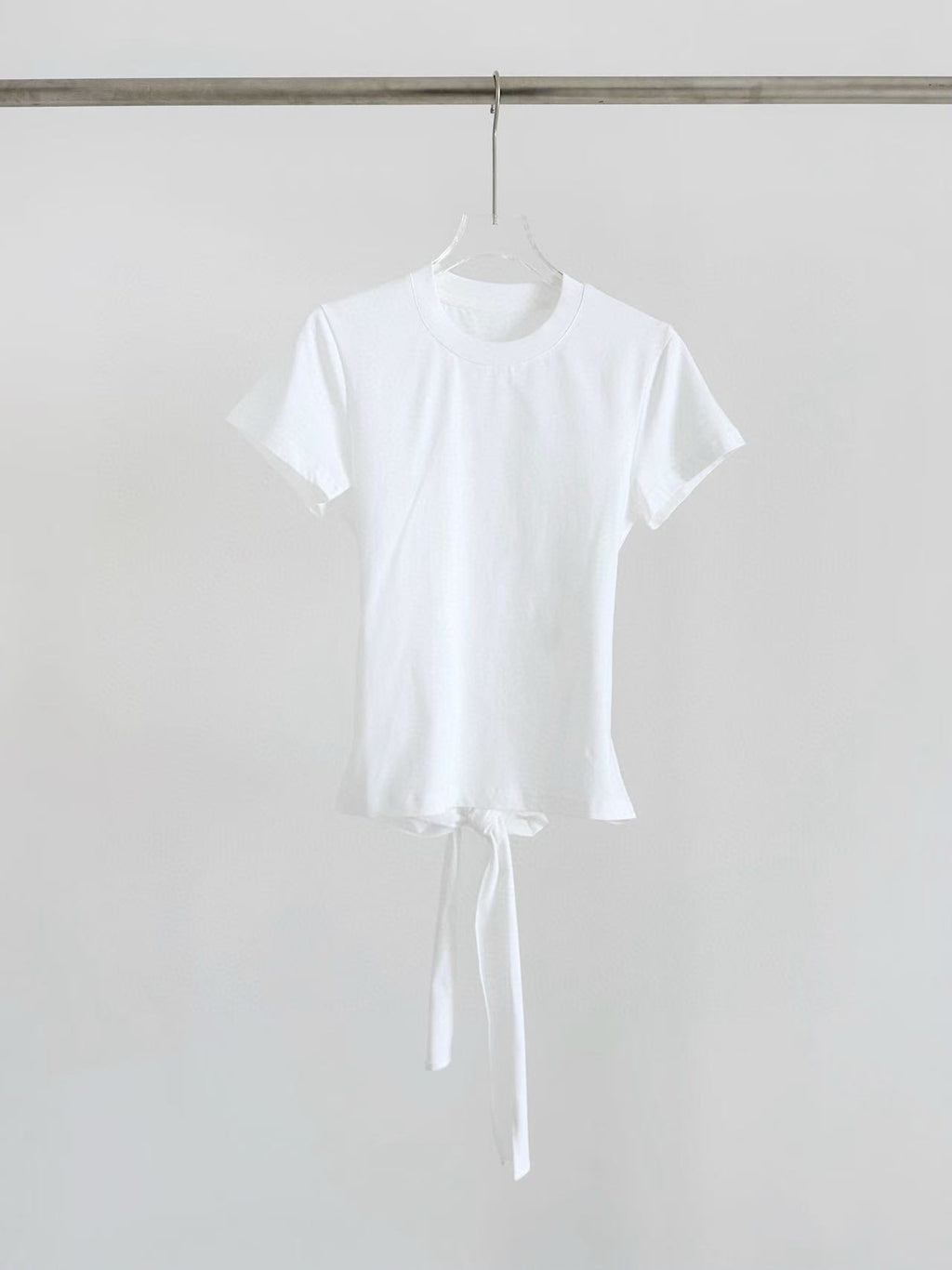 Strap T-shirt With A Bow Design