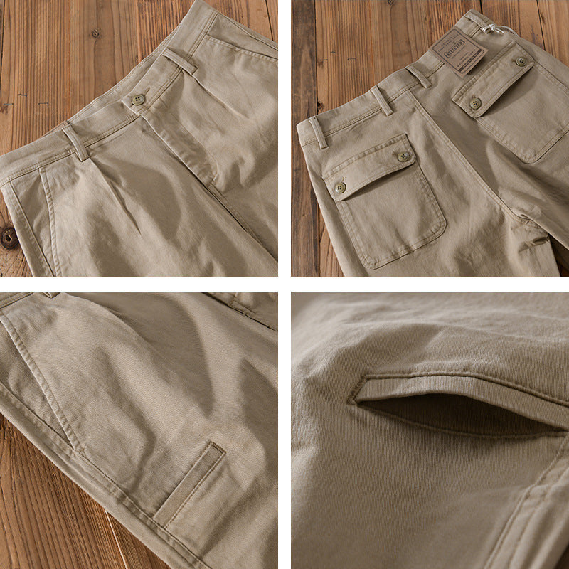 Casual Workwear Straight-leg Loose-fit Plus-size Casual Pants