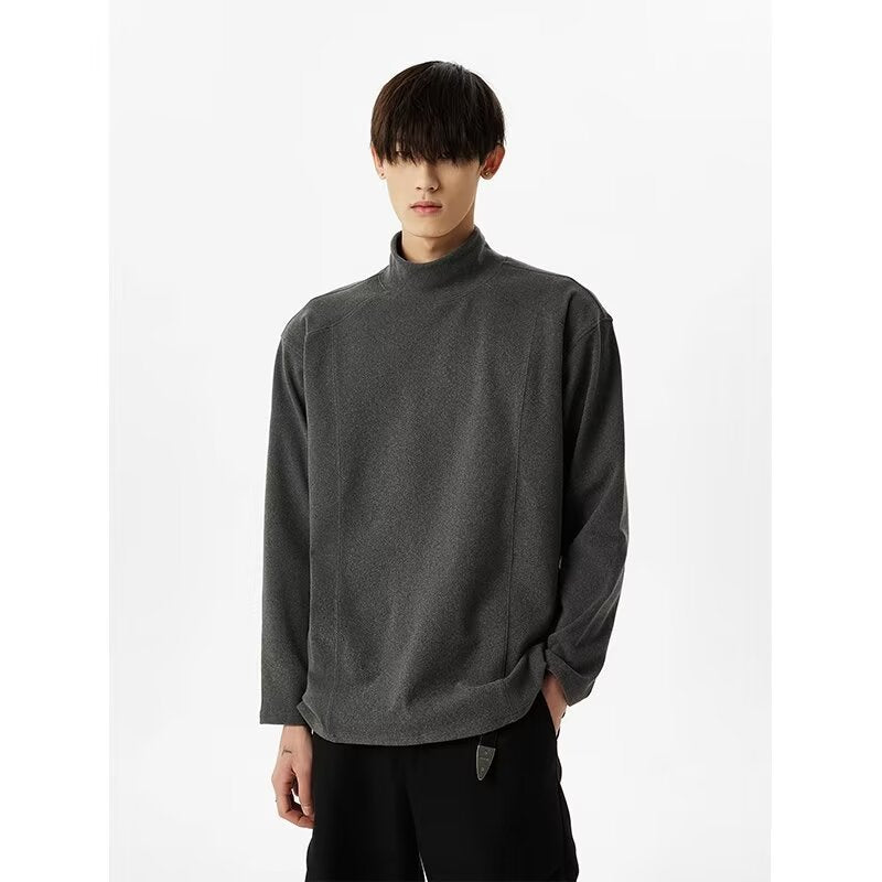 High-neck Long-sleeve Men's Thermal Base Layer