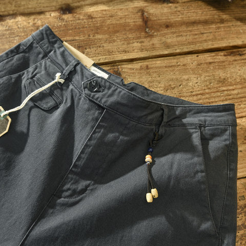 Retro Men's Cotton Casual Work Pants