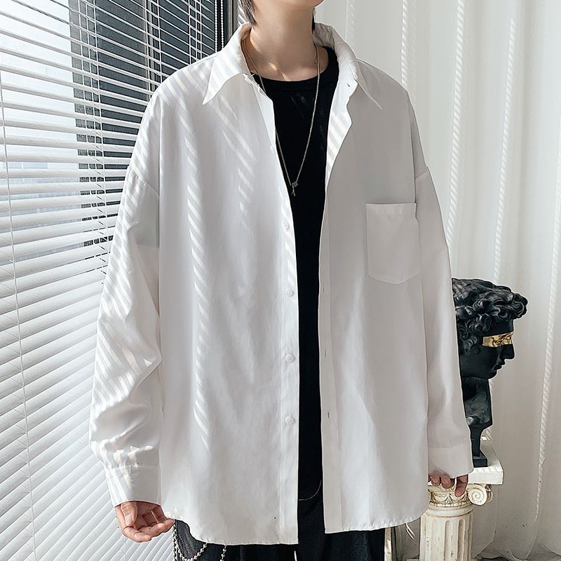 2024 Men's Long-sleeve Shirt Korean-style Trendy For Autumn