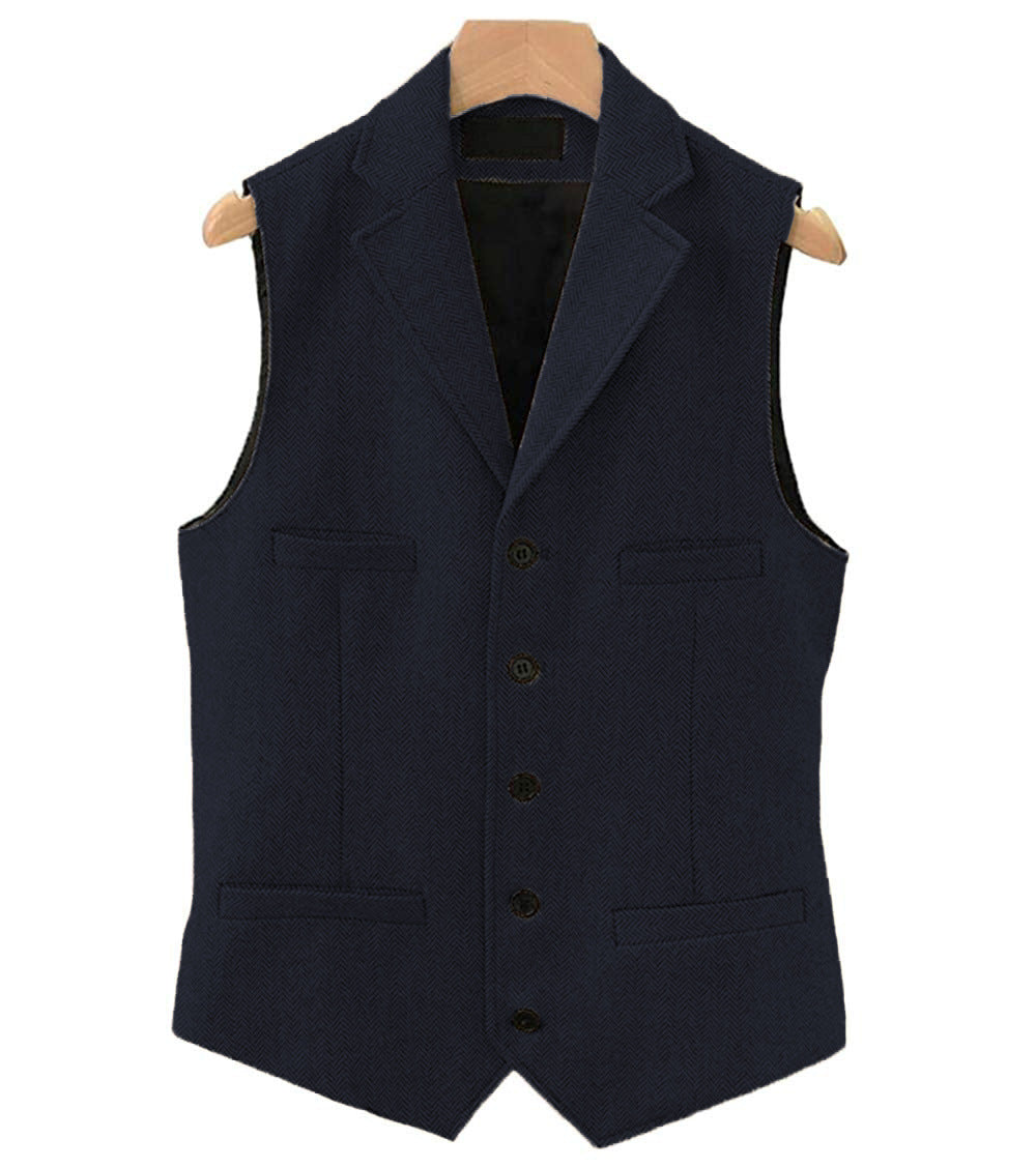Men's Vest Herringbone Wedding Dress