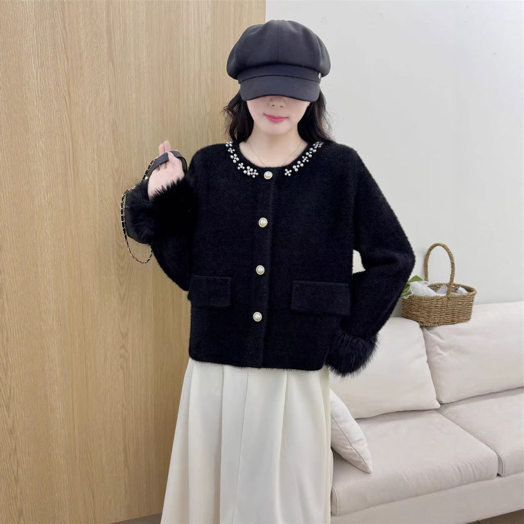 Chanel-style Knitted Cardigan Autumn New Arrival Women's Sweater Jacket