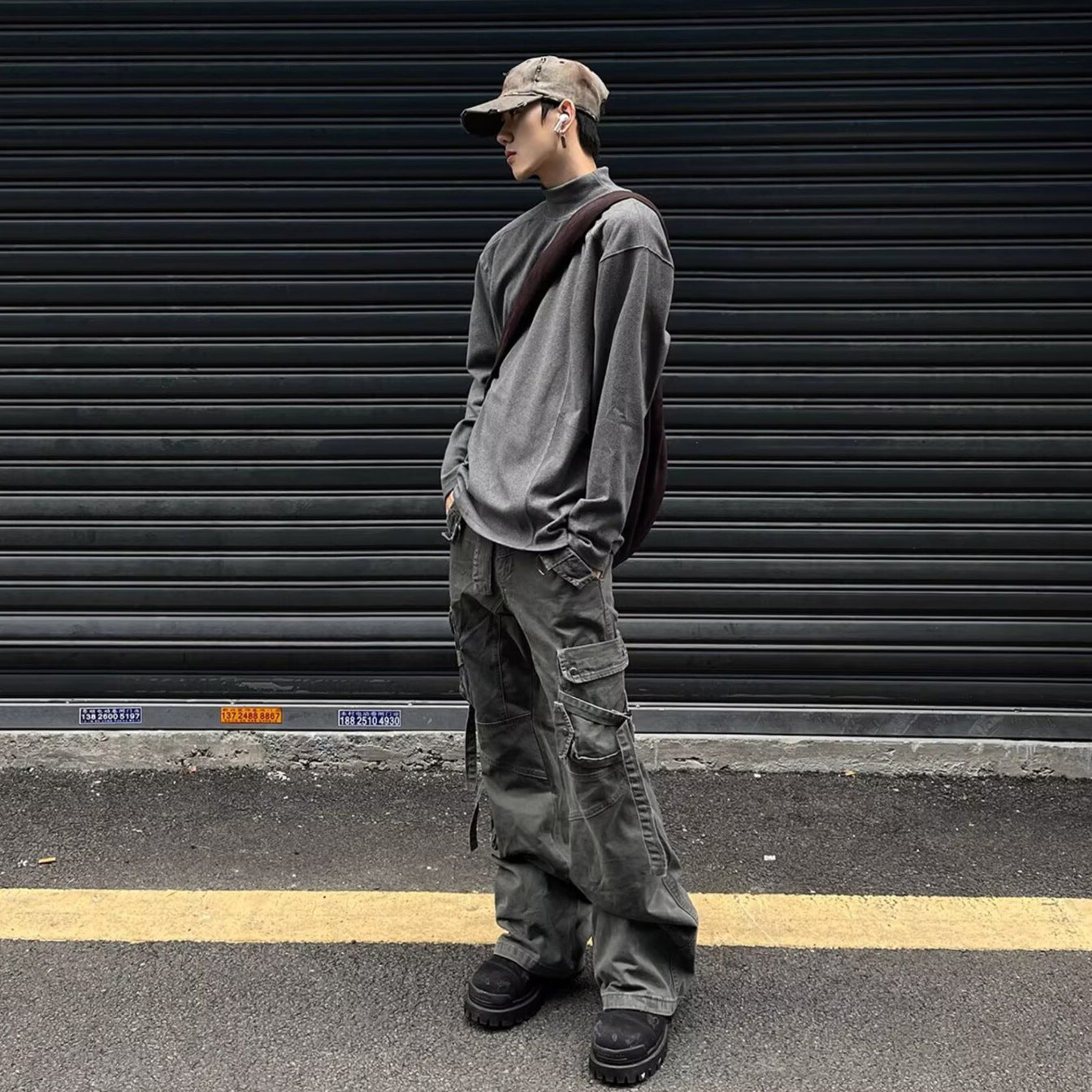 High-neck Long-sleeve Men's Thermal Base Layer