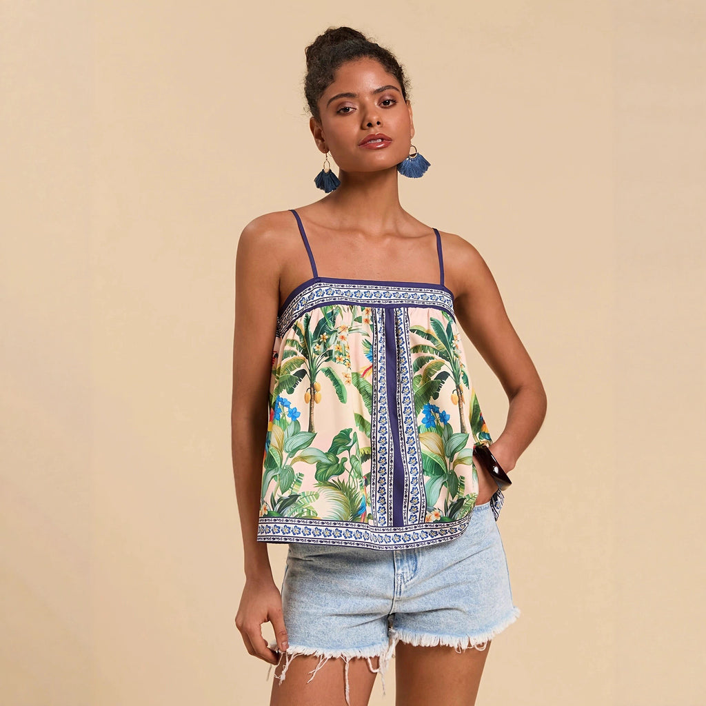 Women's Casual Loose-fit Chic Printed Camisole