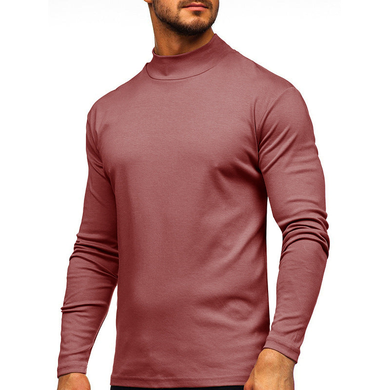 Men's AutumnWinter Thickened Warm High-Neck Long-Sleeve