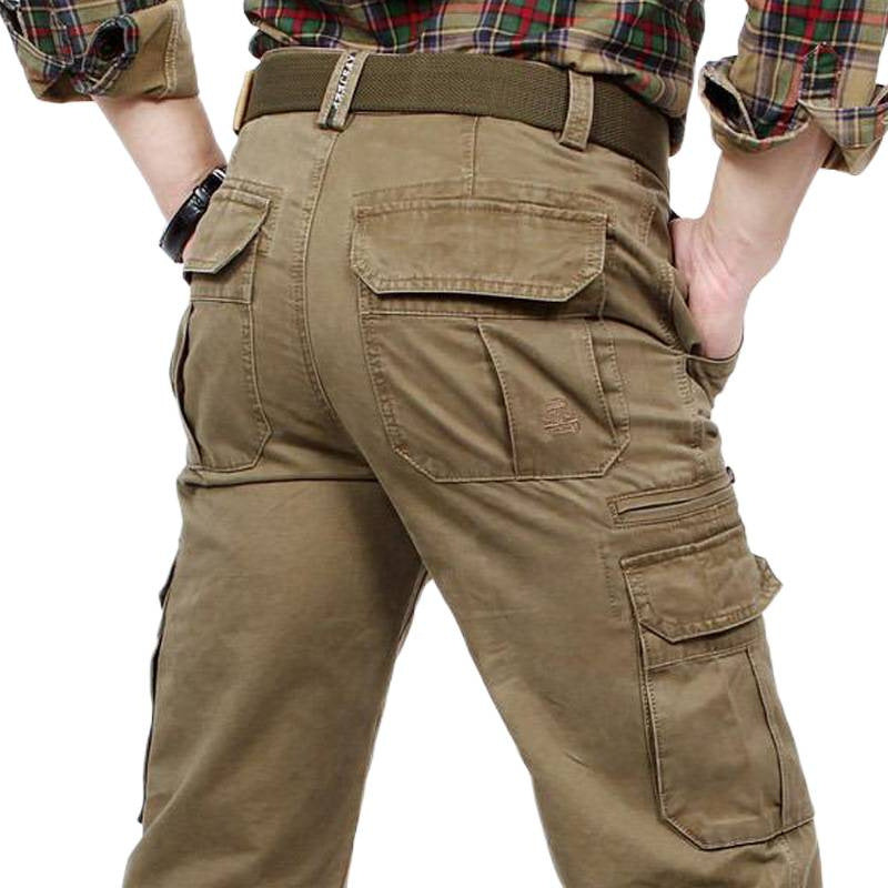 Spring And Autumn Workwear Mid-Size Straight-Leg Pants Men's Loose-Fit Military Trousers