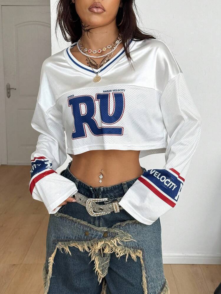 Digital Sportswear Women's Short-style Long-sleeve Top