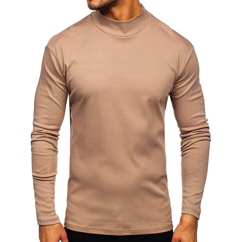 Men's AutumnWinter Thickened Warm High-Neck Long-Sleeve