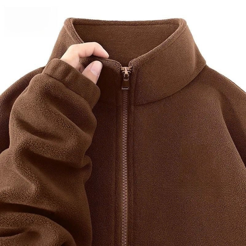 Autumnwinter Casual Thickened Double-sided Fleece Jacket