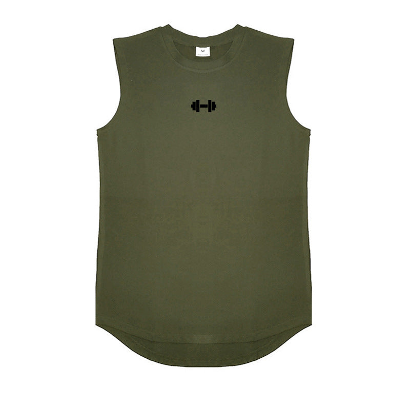 Men's Slim-fit Sleeveless Fitness Breathable Vest T-shirt