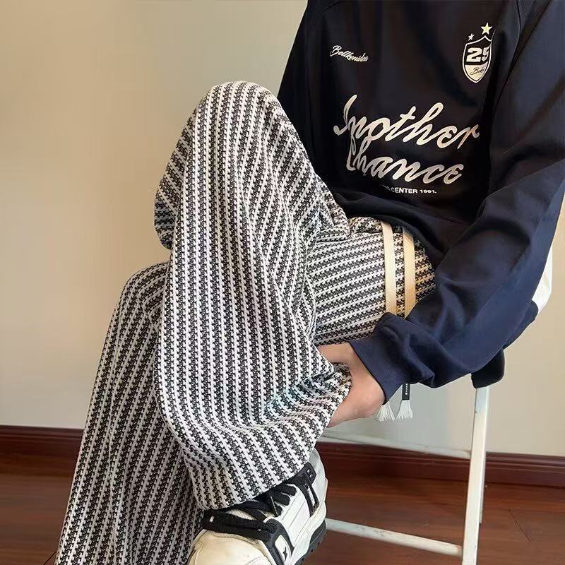 Loose Straight-leg Pants Men's Wide-leg