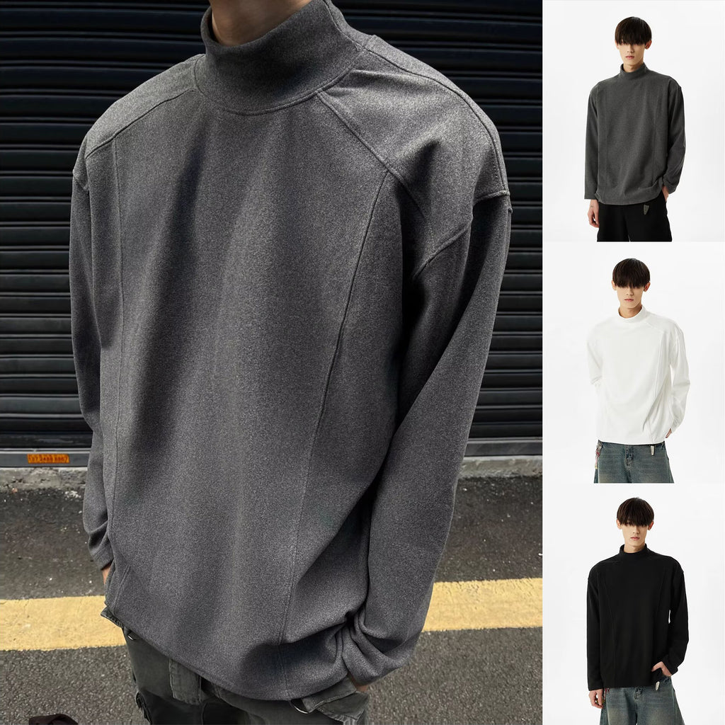 High-neck Long-sleeve Men's Thermal Base Layer