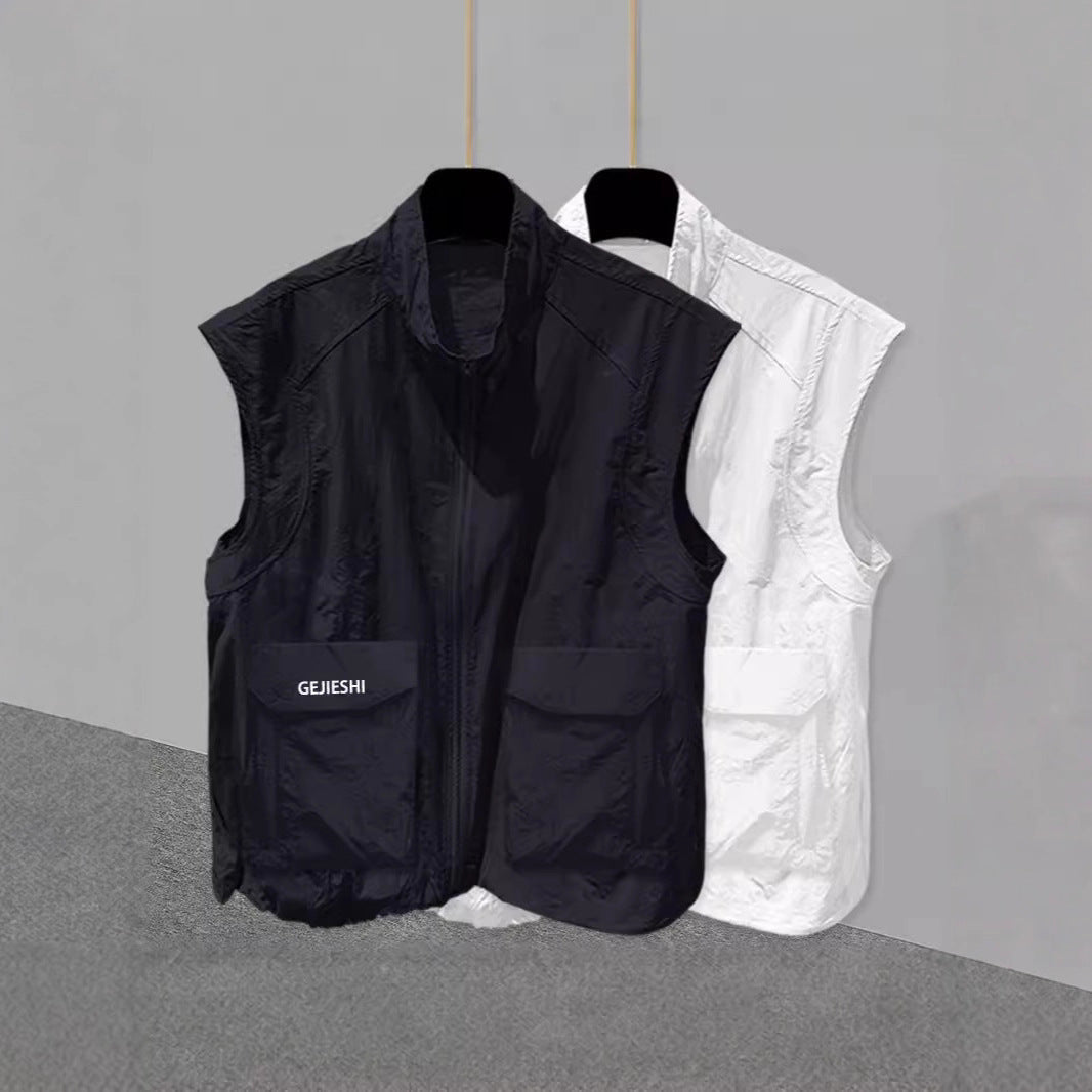 Men's 3D Pocket Outerwear Casual Sleeveless Vest