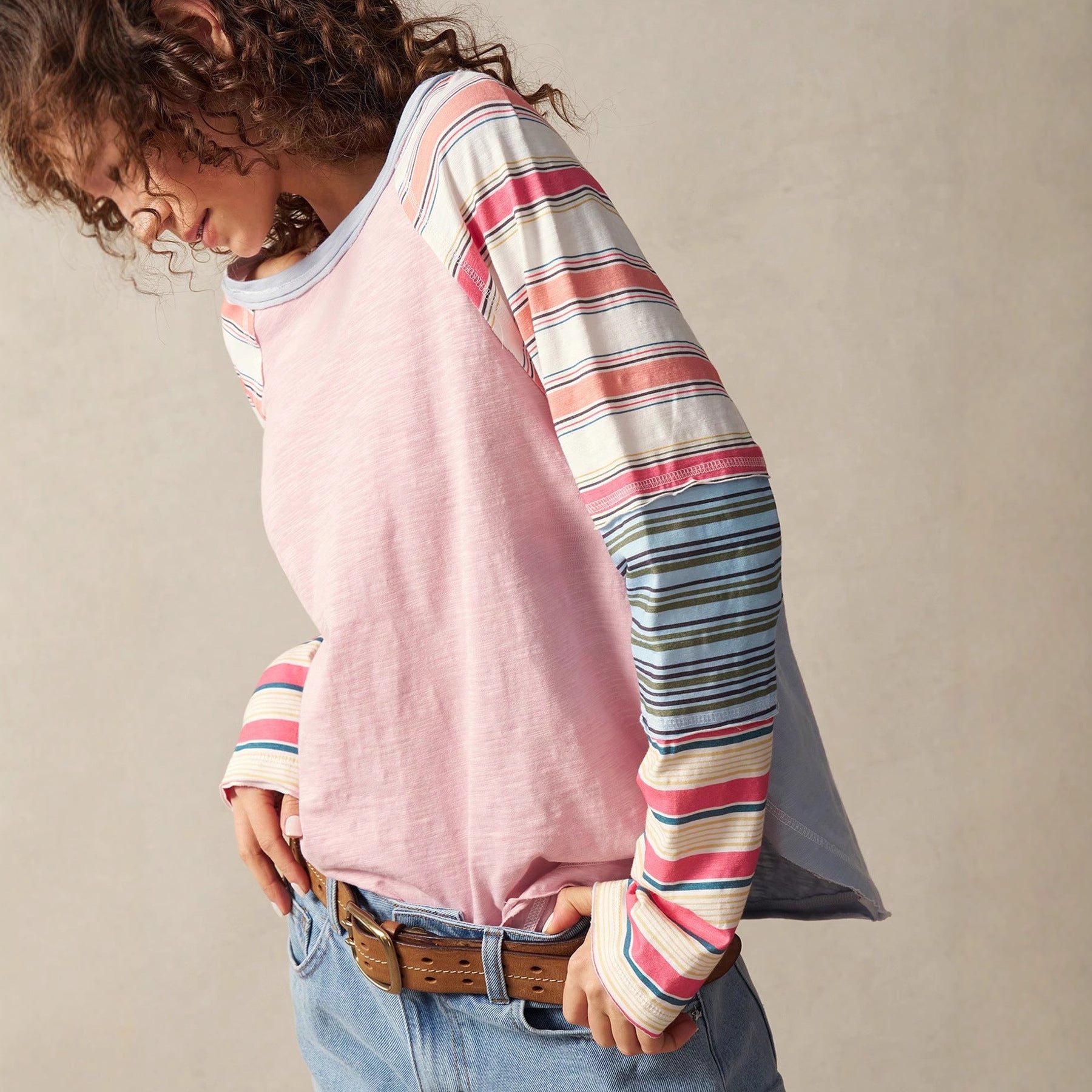 Women's V-neck Knitted Top