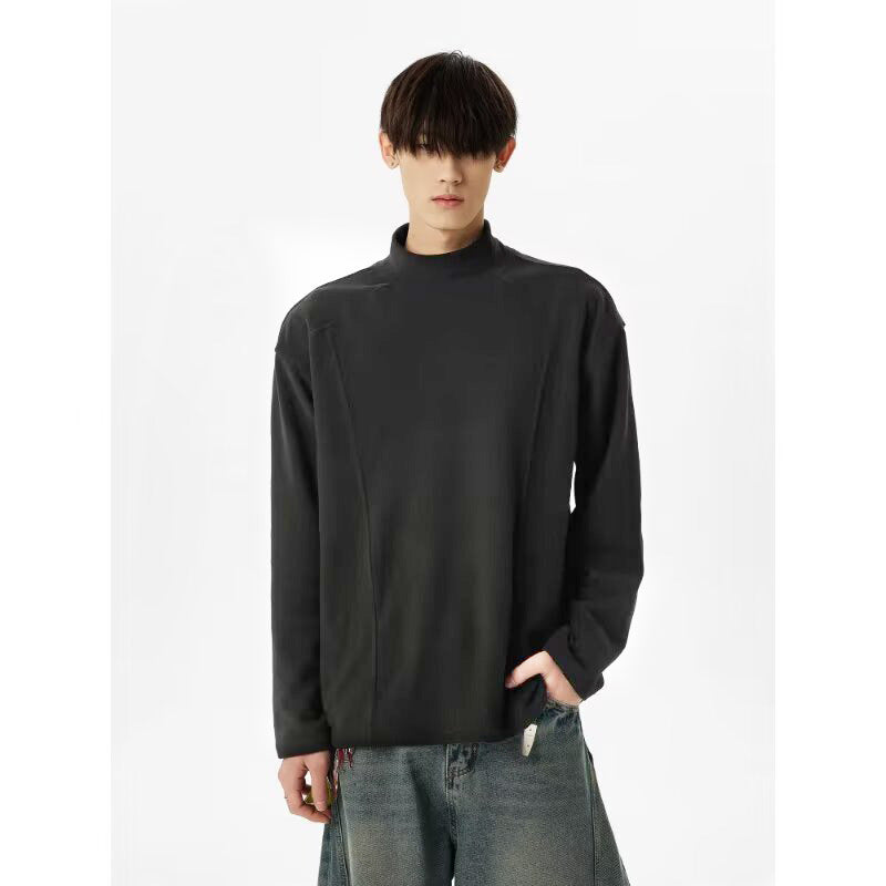 High-neck Long-sleeve Men's Thermal Base Layer