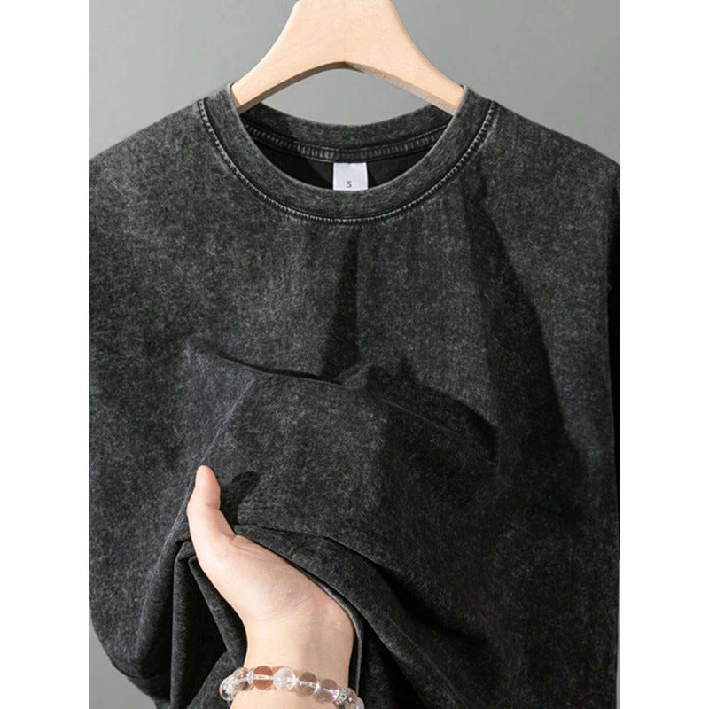 Vintage Washed Double-sided Printed T-shirt