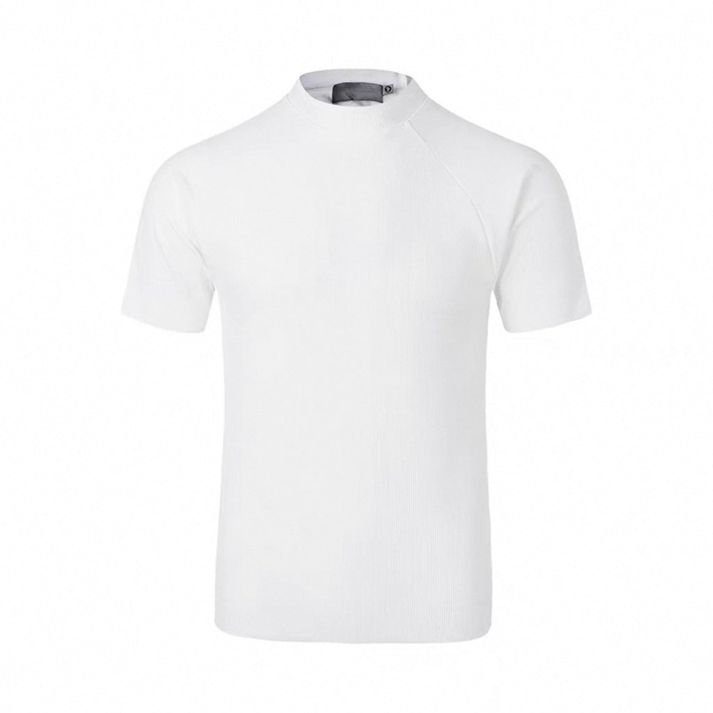 Slim-fit Casual Quick-dry Semi-high Neck Short-sleeve Undershirt