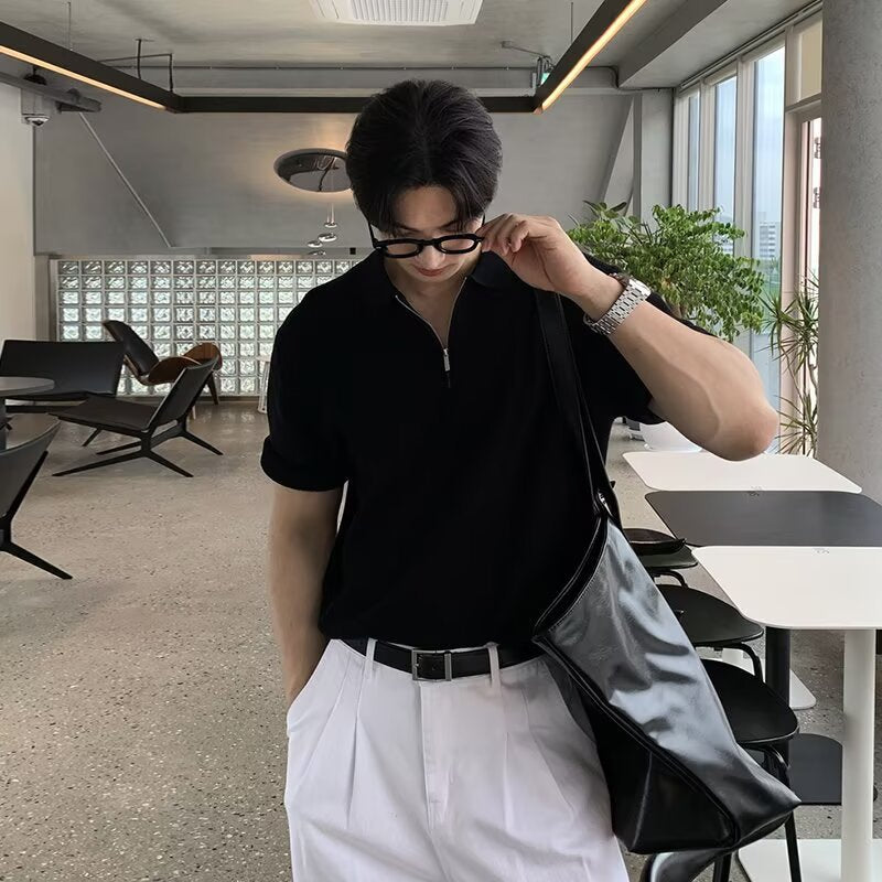 Men's Short-sleeved Breathable Versatile Trendy Top