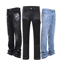 Men's Straight-leg Denim Pants Street Style